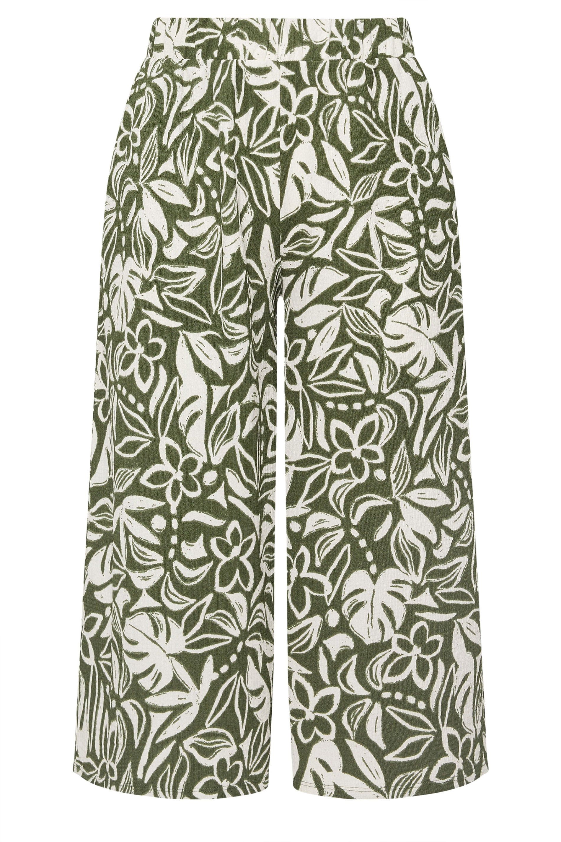 Yours Leaf Print Culottes