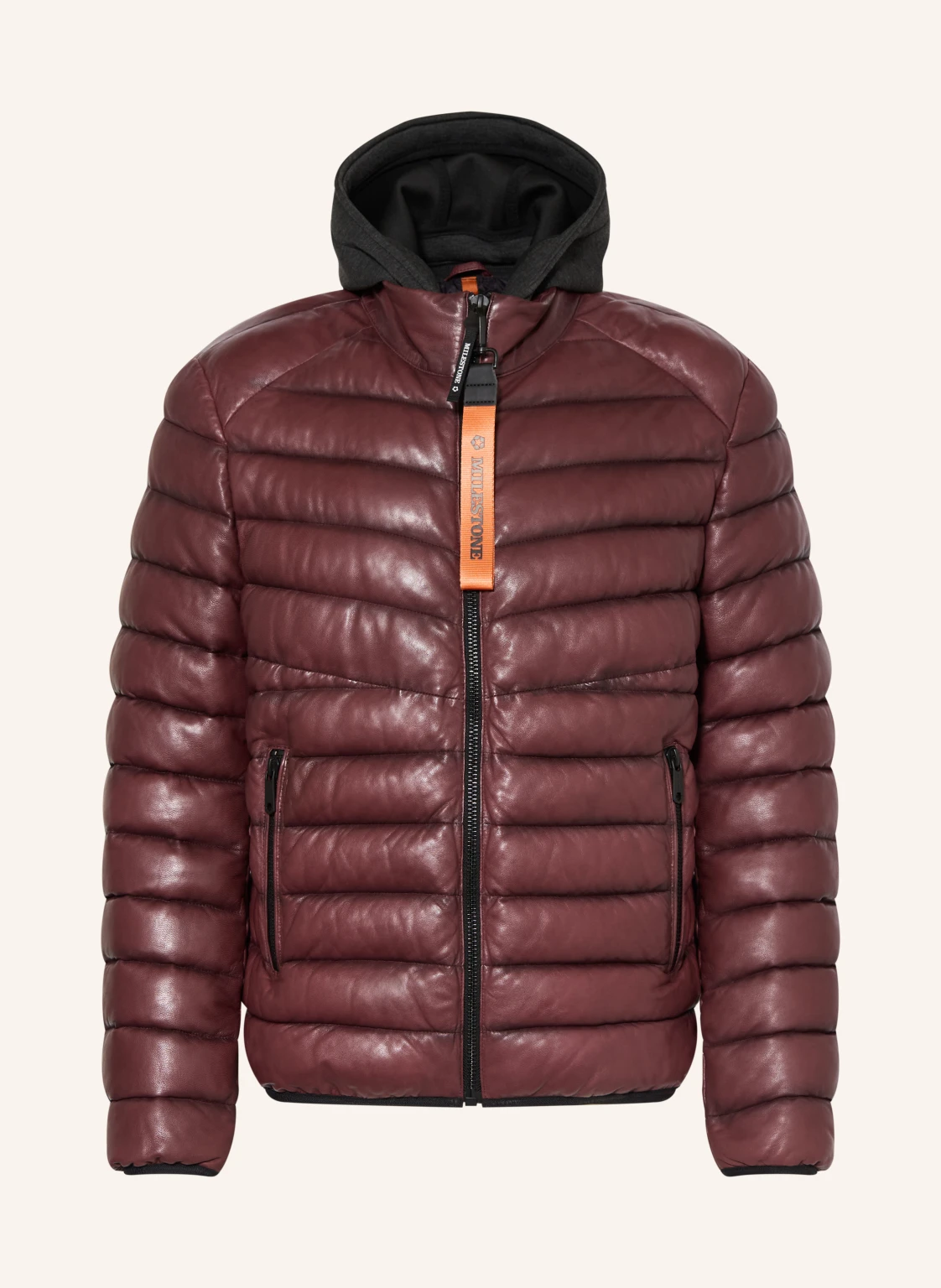 MILESTONE Steppjacke MSHARVEY aus Leder mit herausnehmbarer Blende