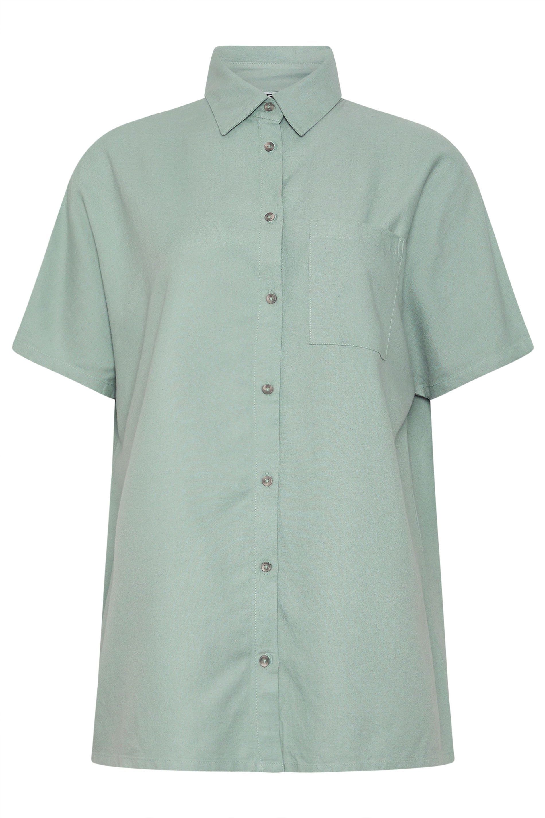 Long Tall Sally Tall Short Sleeve Linen Shirt