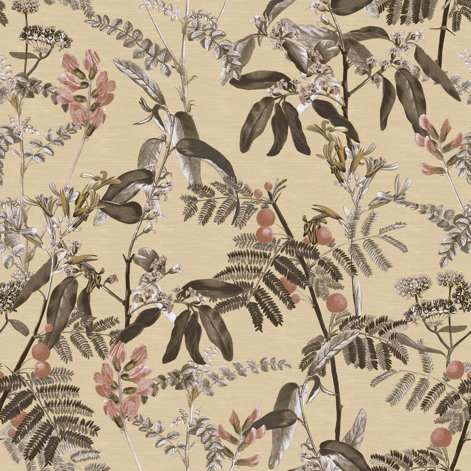 - papier peint bella taupe 1005x52cm