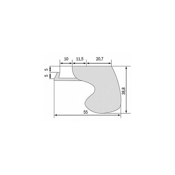 Fermeture semi automatique SORGHO 130mm laqué brun RAL1247 - LA CROISEE DS - DS6127-097