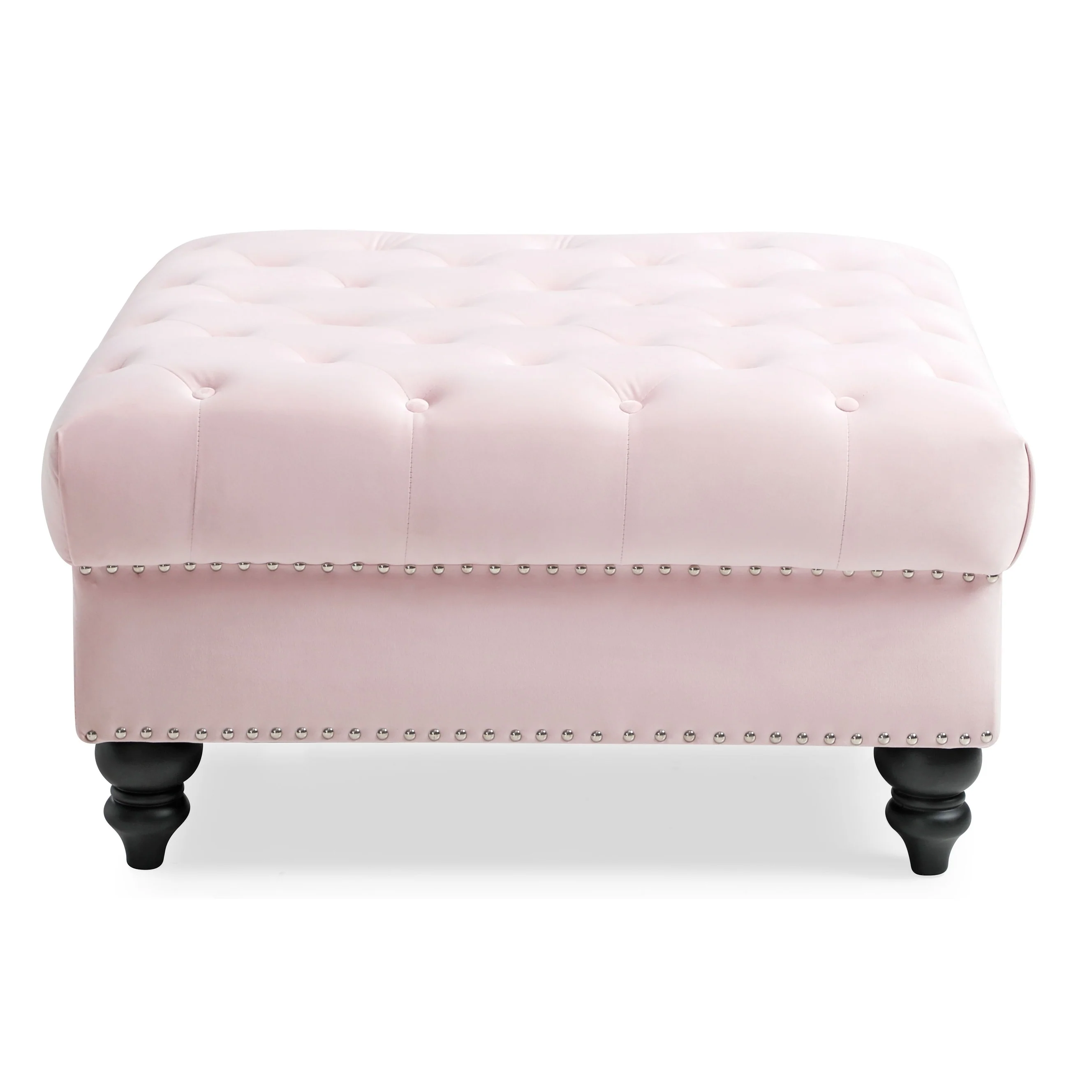 Nola Velvet Tufted Oversized Ottoman