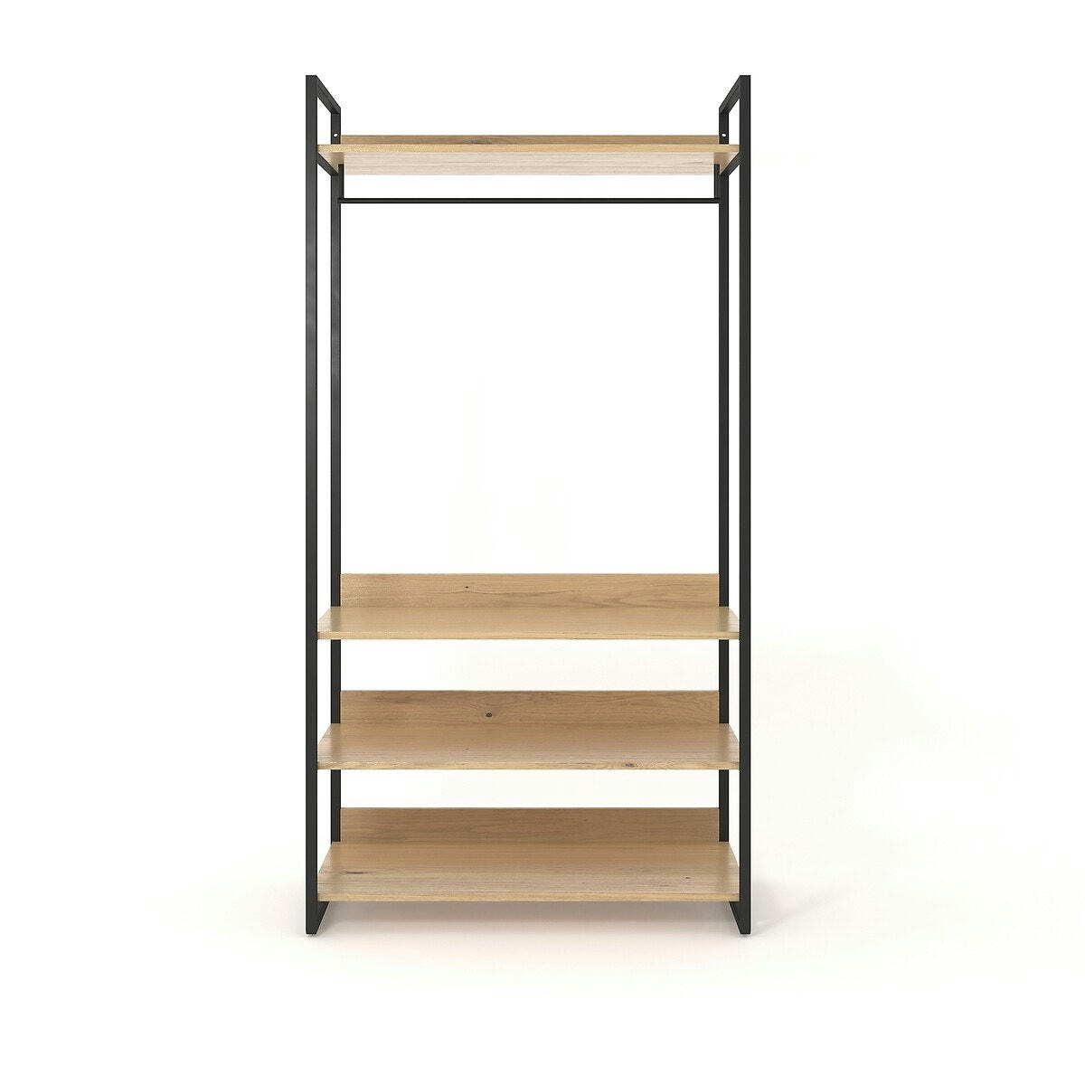 Module armoire large 3 étagères 1 penderie HIBA