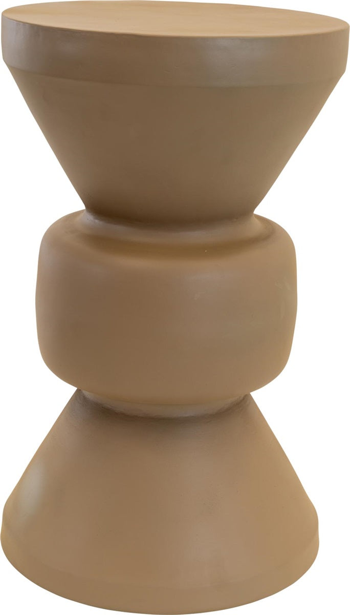 Lesli Living tuintafel Louis - taupe - Ø30,5x50,5cm