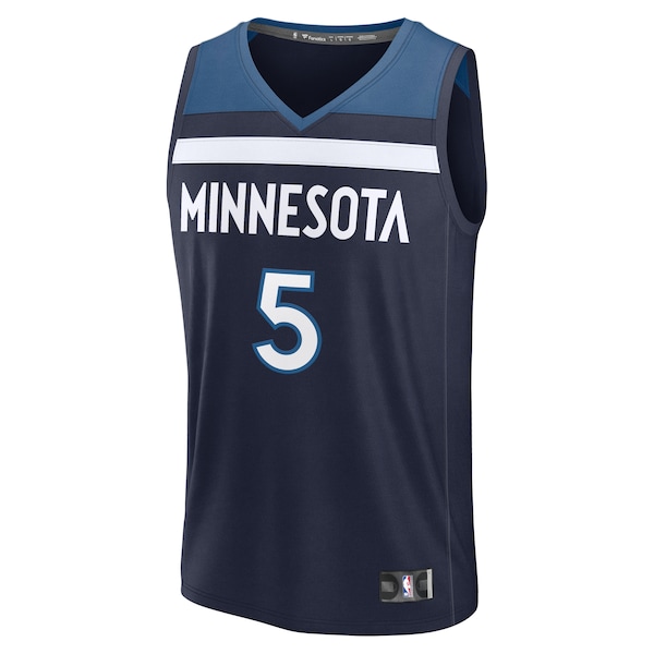 Anthony Edwards Minnesota Timberwolves  Fast Break Replica Player Jersey - Icon Edition - Navy