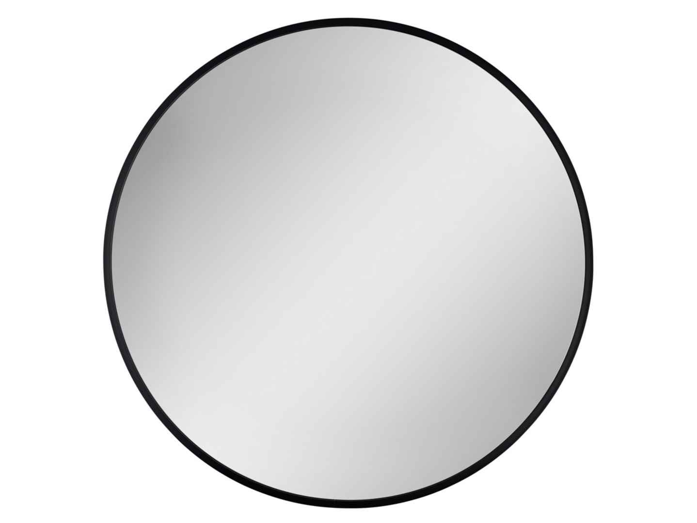 Lustro ścienne Nico Black 70 cm okrągłe czarne