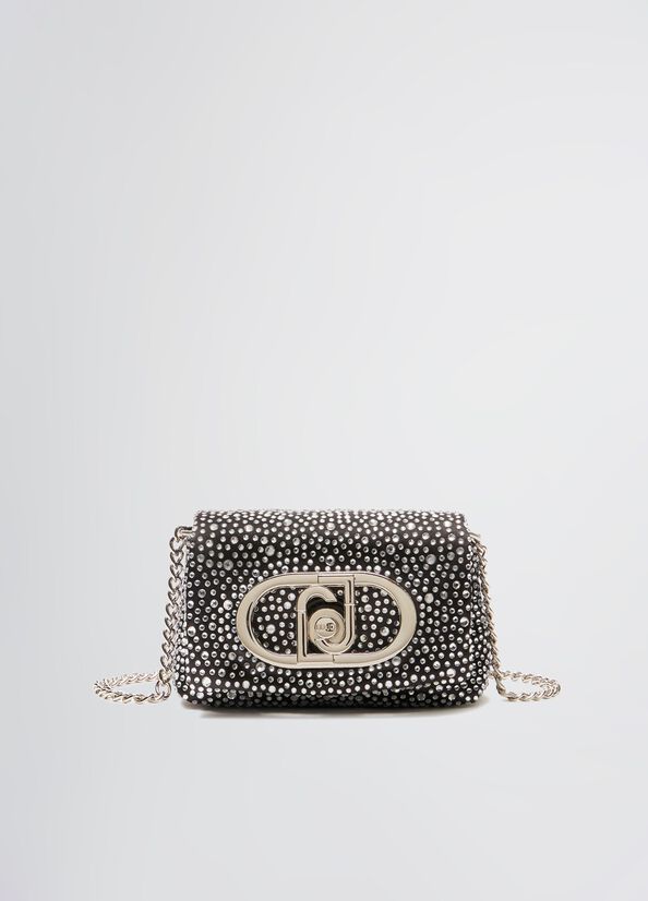Borsa LaPuffy mini con strass