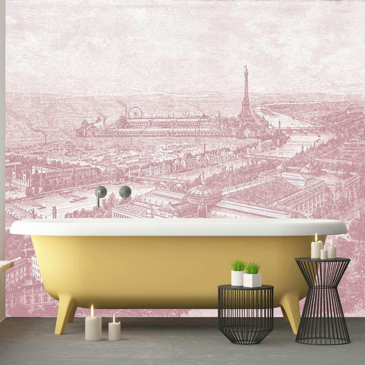 - Papier peint panoramique gravure Paris 1900 390x270cm