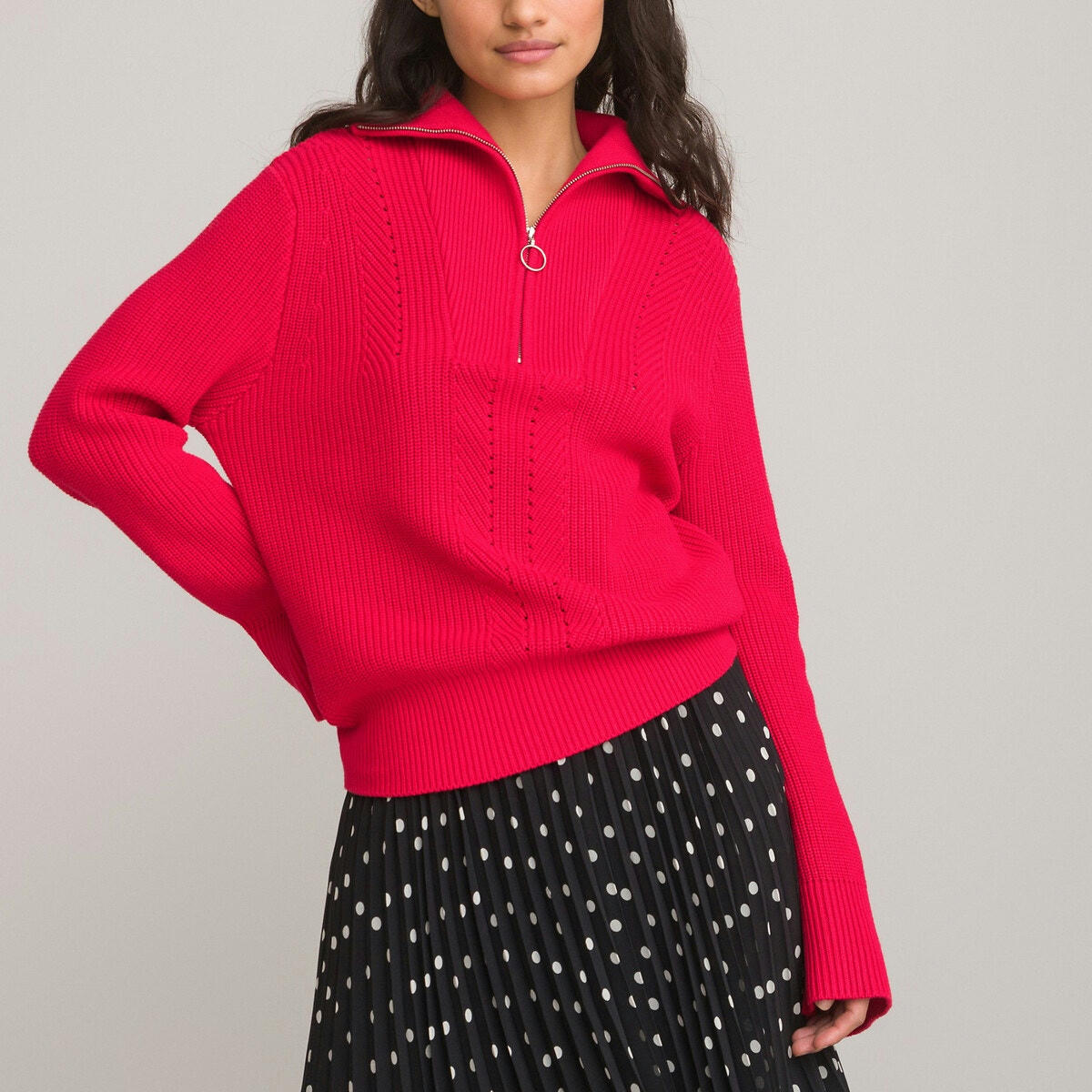Pull col camionneur, en coton mélangé