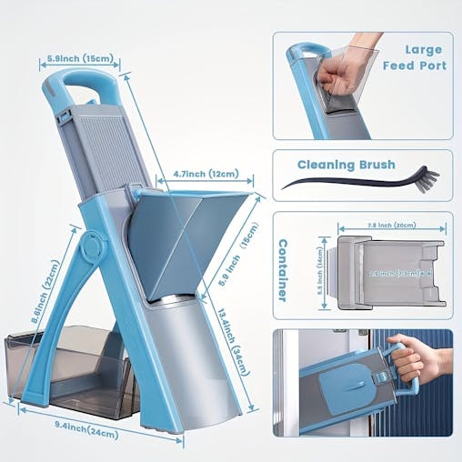 NNETM Vegetable Cutter Multifunctional Manual Slicer