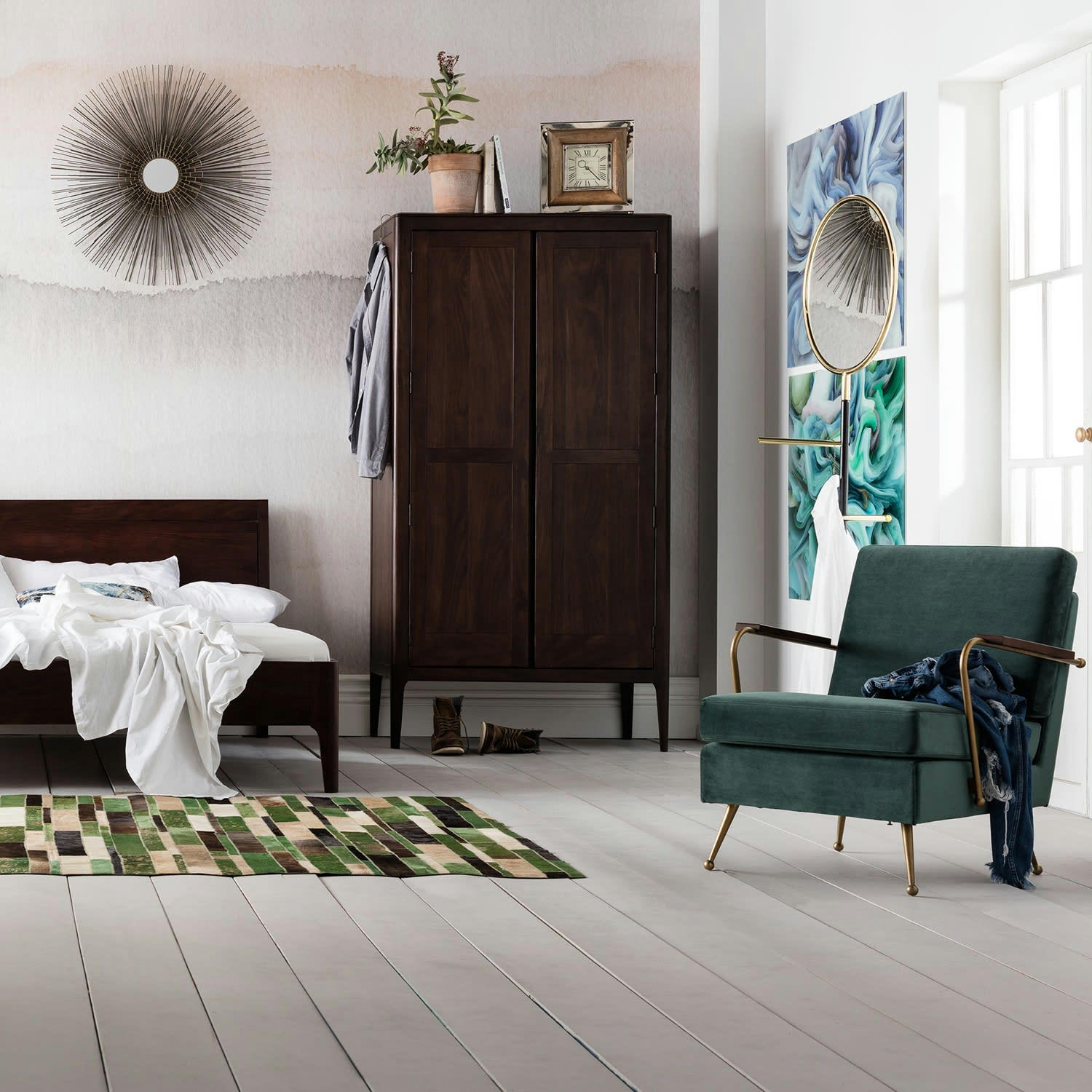 BROOKLYN WALNUT - Armoire Brooklyn walnut Kare Design