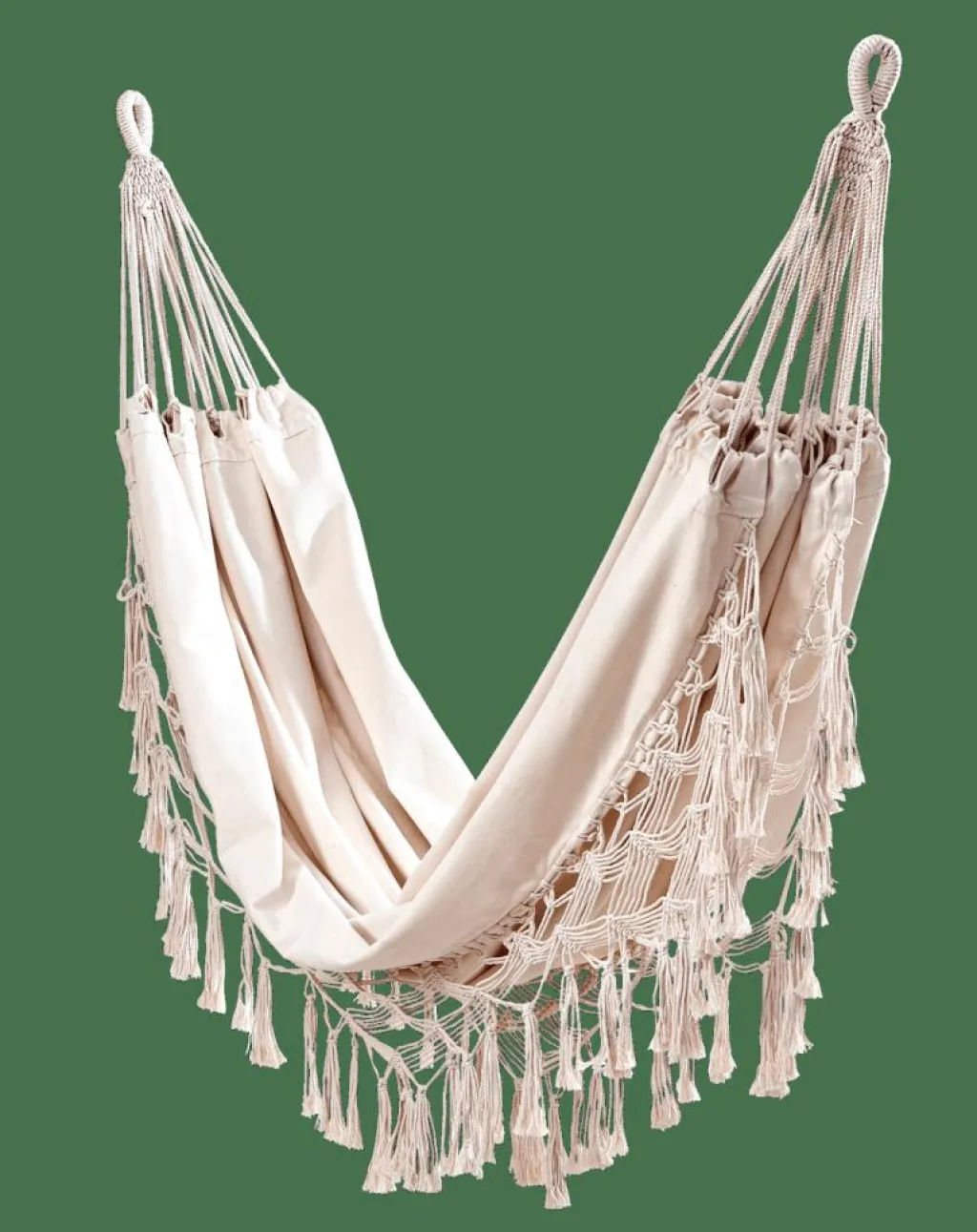Hamacs^CASA MACRAME Hamac Blanc Blanc Cassé