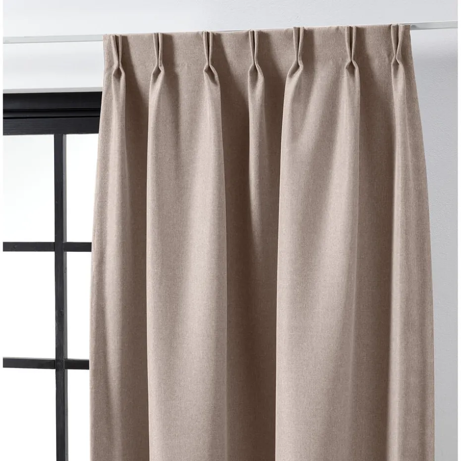 Kwantum Vouwgordijnen | Gordijnen | Gordijn Debbie Bruin LichtBruin