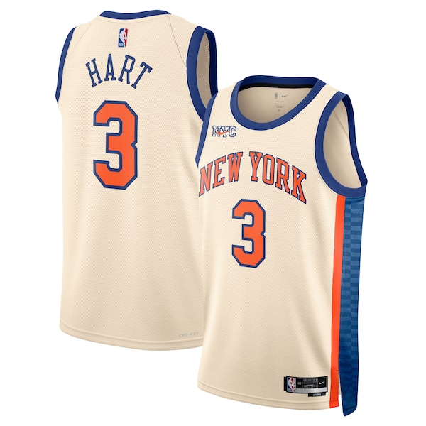 Josh Hart New York Knicks Nike Unisex 2025/26 Swingman Jersey - Cream - City Edition