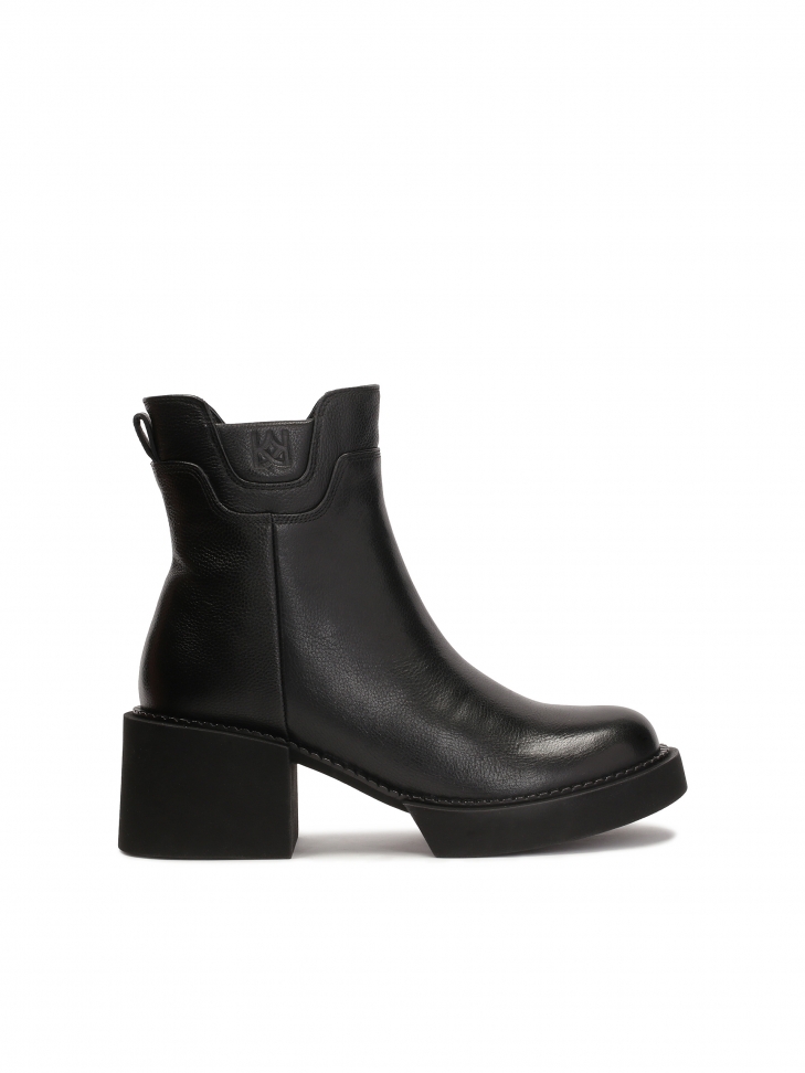 Black wedge and platform boots