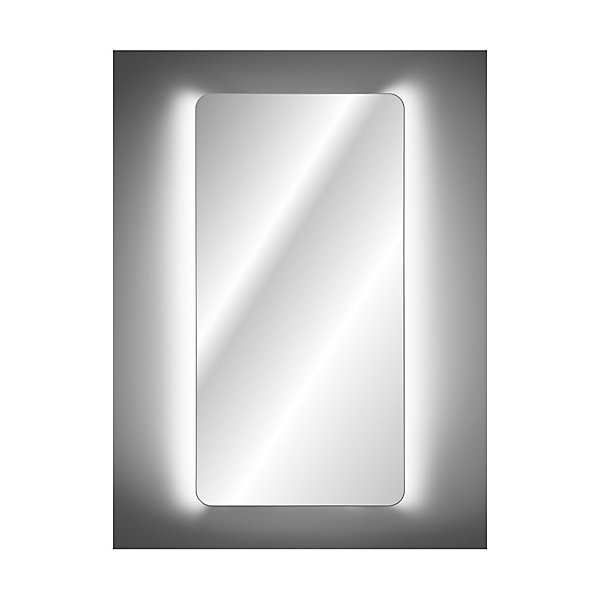 Miroir salle de bain LED rectangulaire 70x60 cm design moderne