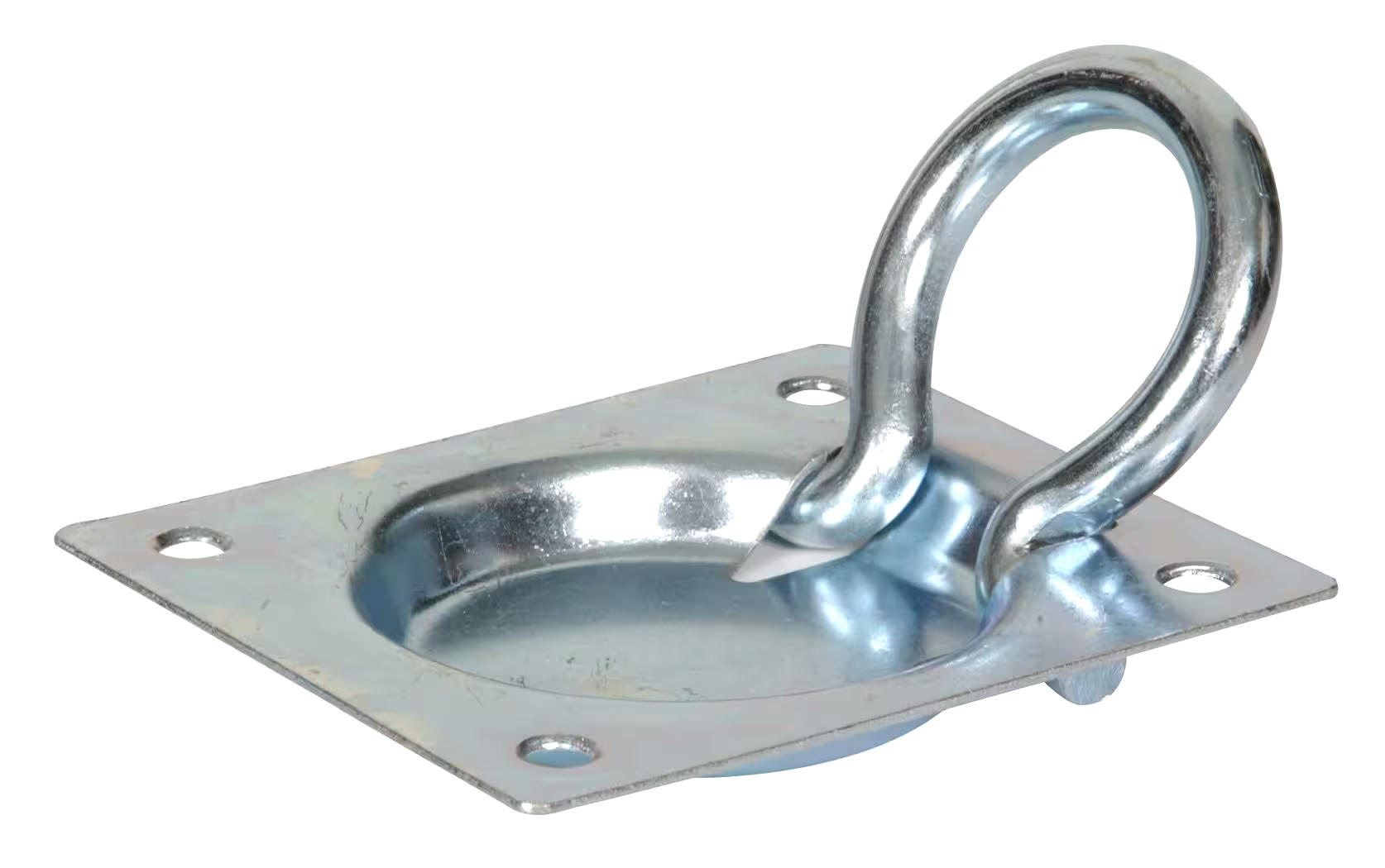 Hillman Flush Trap Door Ring, Zinc-Plated, 3 x 3-1/2-in