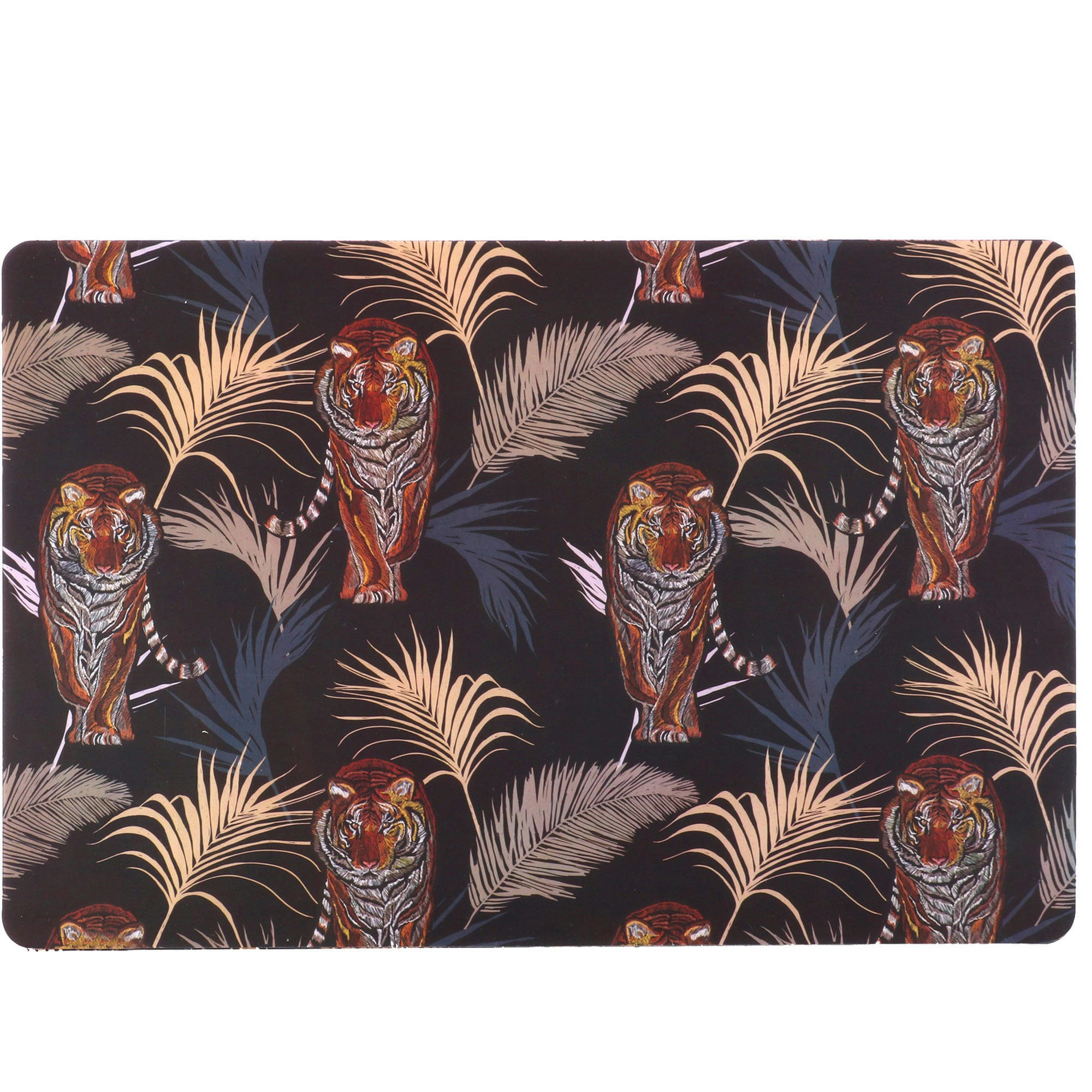 JUNGLE - Sets de table vinyle motif jungle - Lot de 12