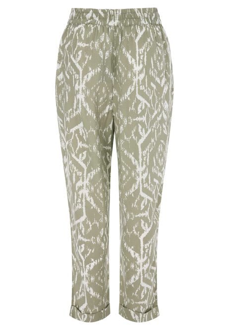 Womens Sage Tile Tapered Trousers