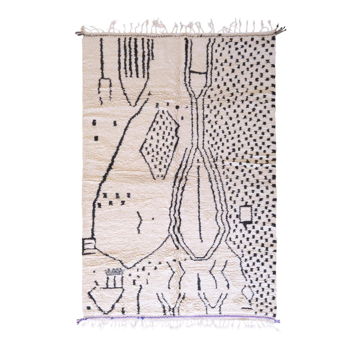 AFK Living vloerkleed Berber - handgemaakt - Wol - 140 cm x 200 cm