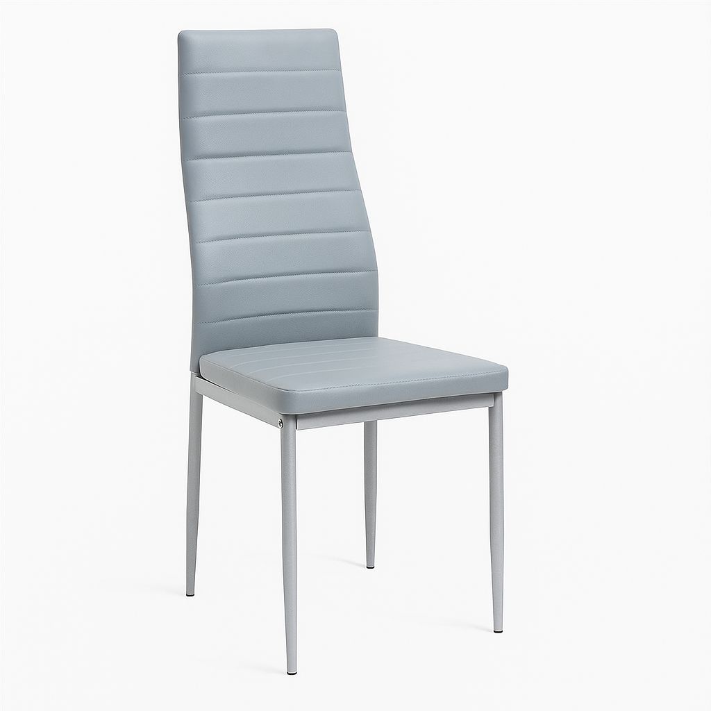 KOSY KOALA Kosy Koala Dining Table with 4 Grey Faux Leather Chairs Set Kitchen Dining Room Furniture