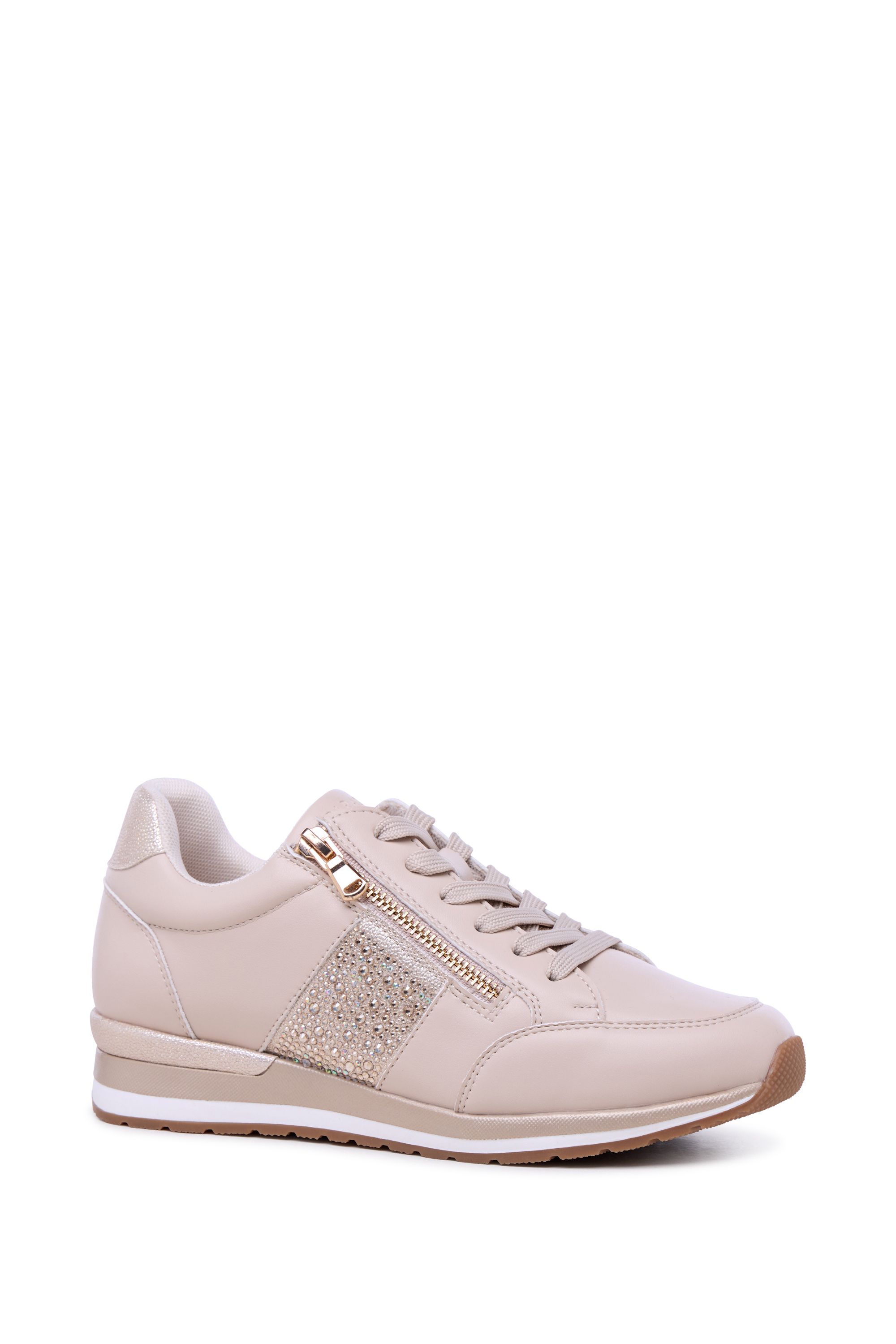 Paradox London Zadie Embellished Zip Trainers