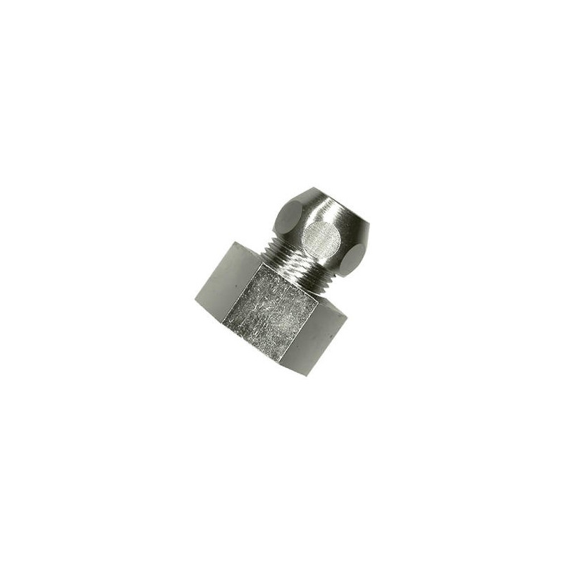 Raccord droit chromé F 1/2