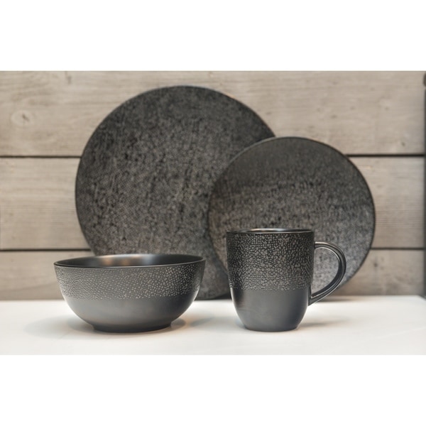 Matrix Black 16Pc Dinner Set