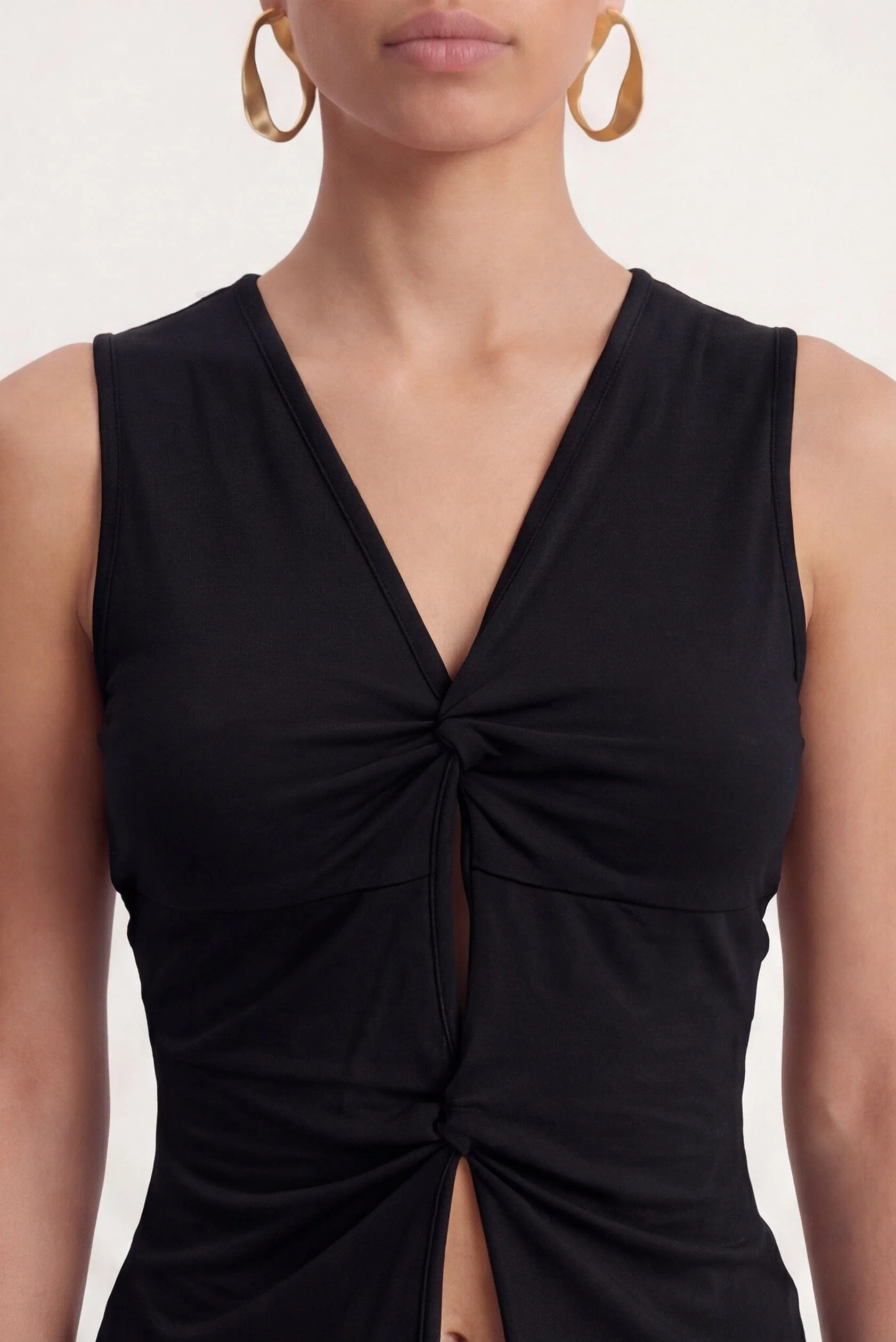 TOP TWISTE - CHARLENE - NOIR