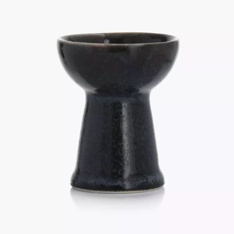 Kieliszek na jajko DUKA TIME BLACK grafitowy porcelanowy