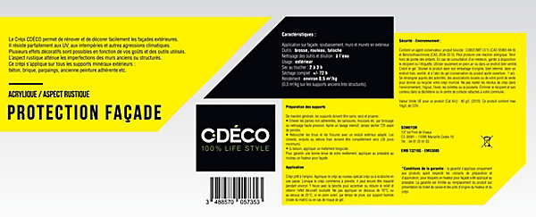 Crépi extérieur CDéco gris clair performance 15kg