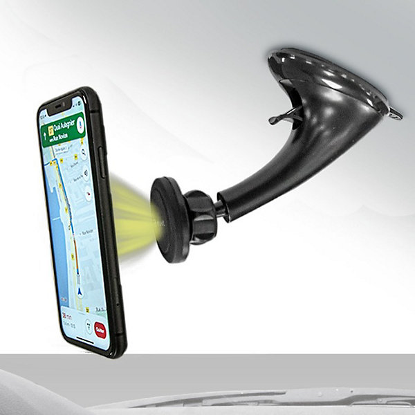 Muvit Support Voiture Universel MAG Pro Magnétique avec Rotule Pivotable Noir