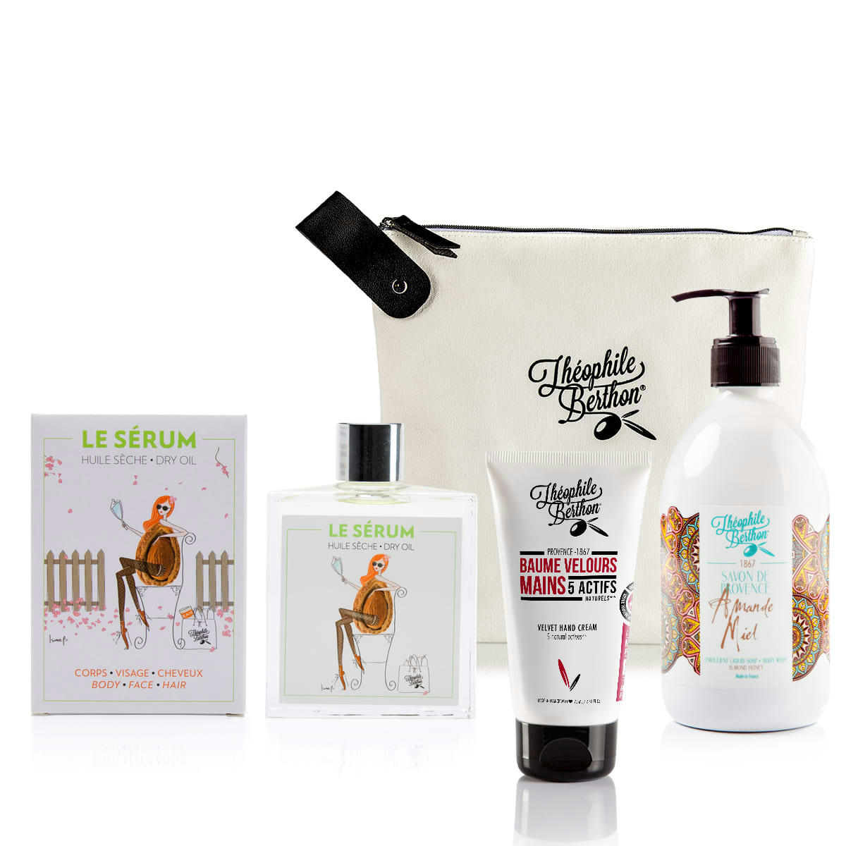 GOURMANDISE - Trousse savon huile sèche multifonctions et soin mains