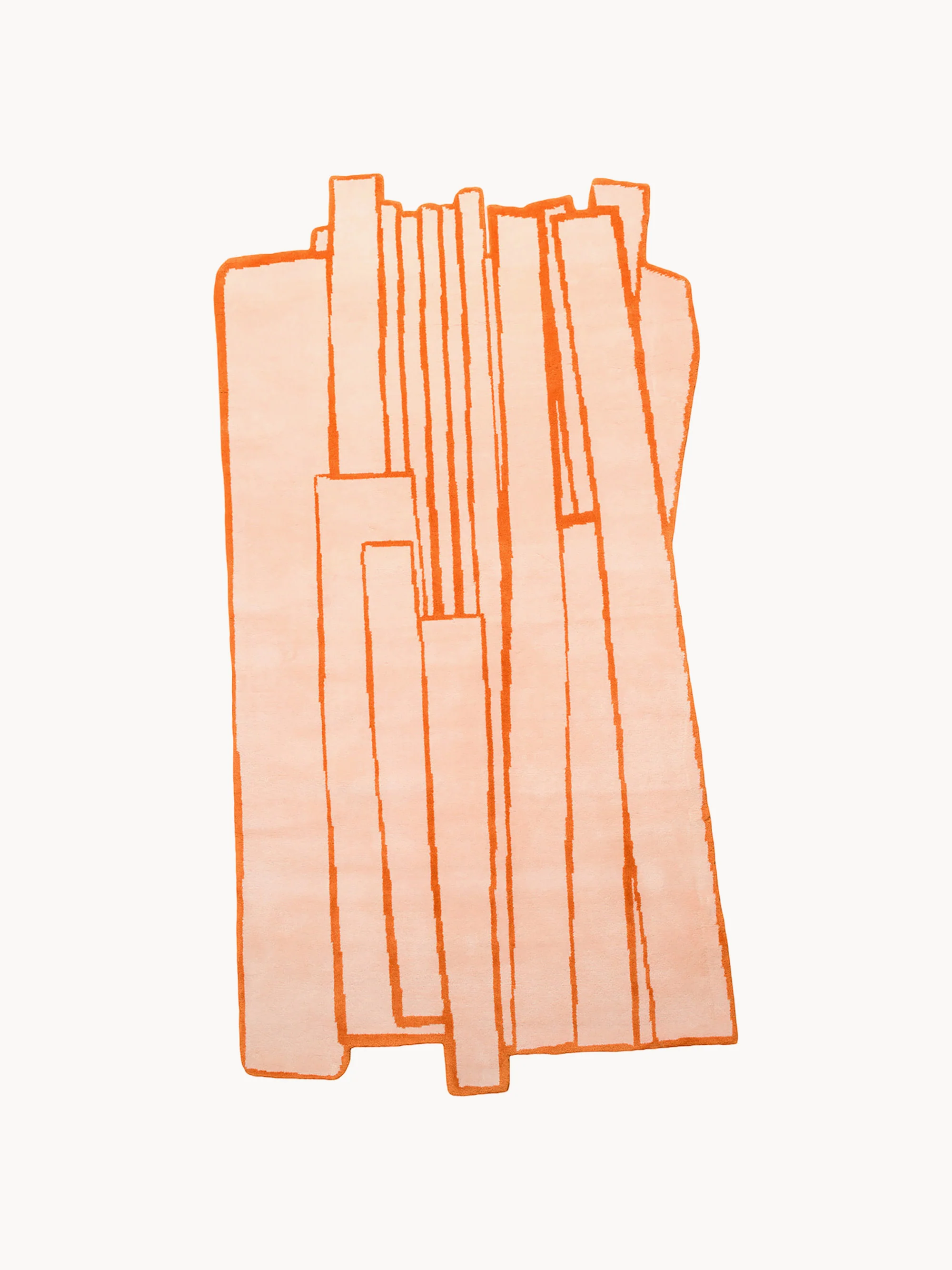 Handgeknüpfter Wollteppich Contour