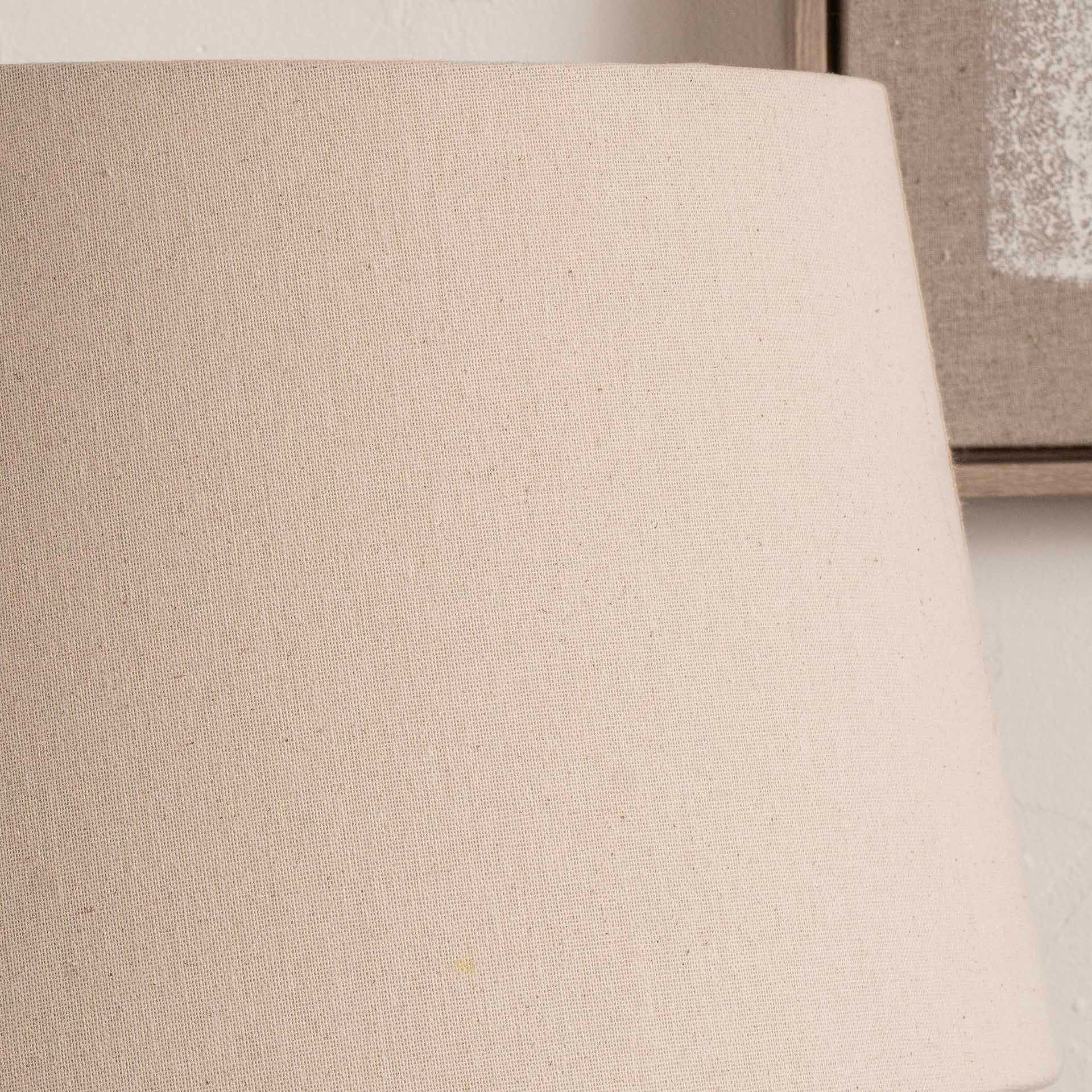 Ruma Coastal Natural Cream Tapered Lamp Shade for Table Lamps and Floor Lamps