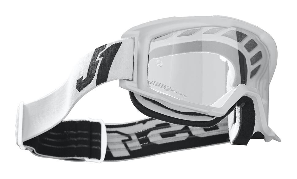 Just1 Vitro Powersports Anti-Fog Scratch-Resistant Goggles, White