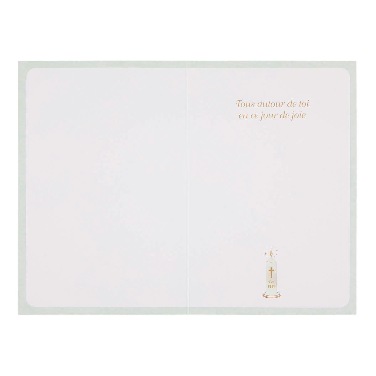 - Carte Baptême Bougie