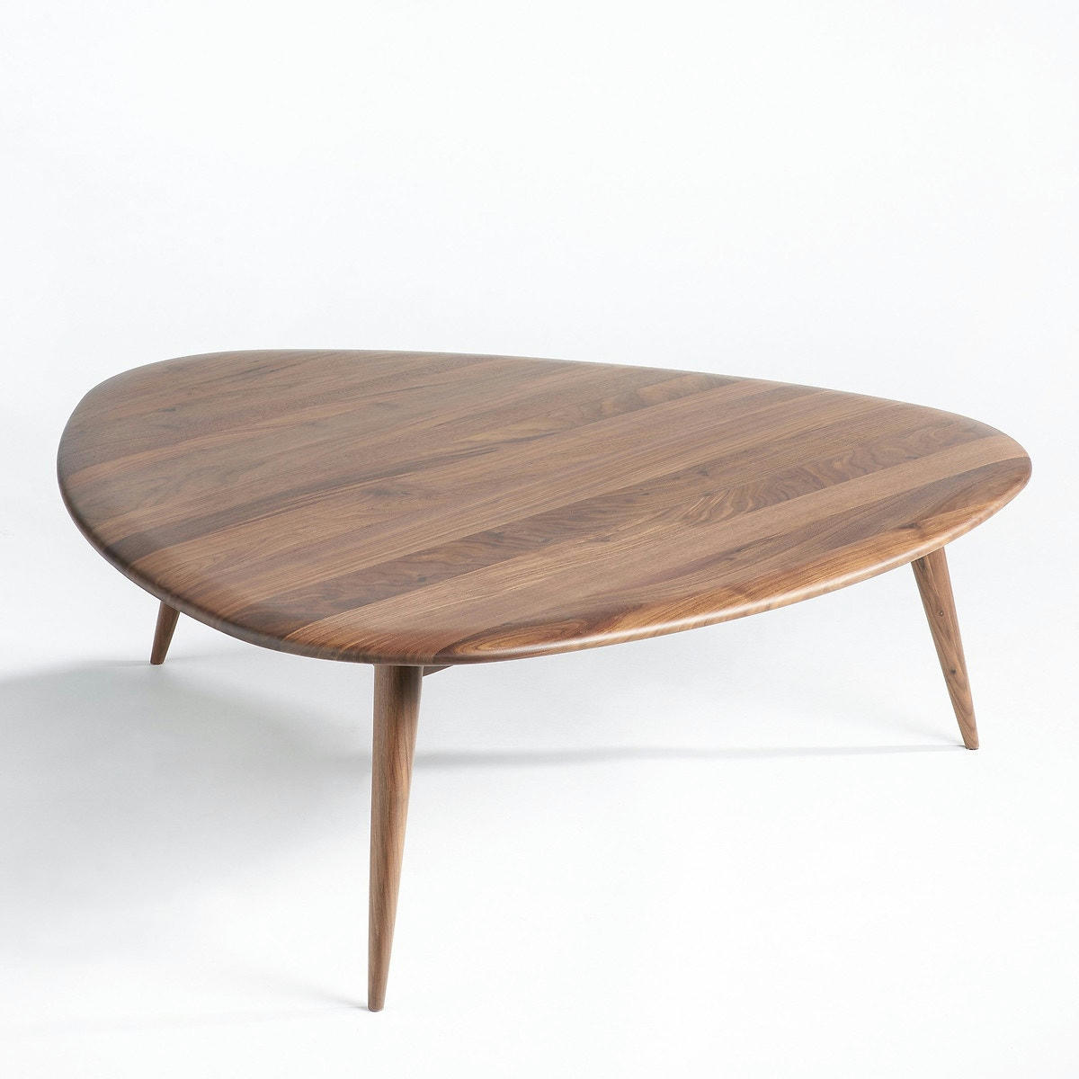 Table basse noyer massif, Théoleine, grand modèle