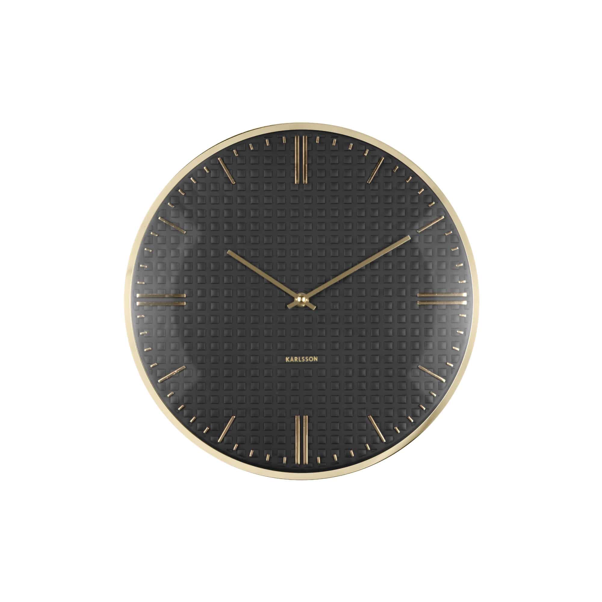 Karlsson wandklok Riqueza - zwart - Ø35cm