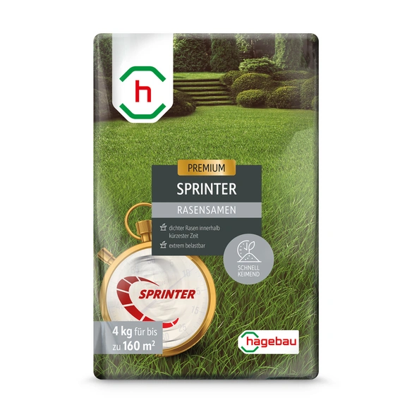 Rasen, Rasensamen Sprinterrasen 4,0Kg Beutel für 160 m2