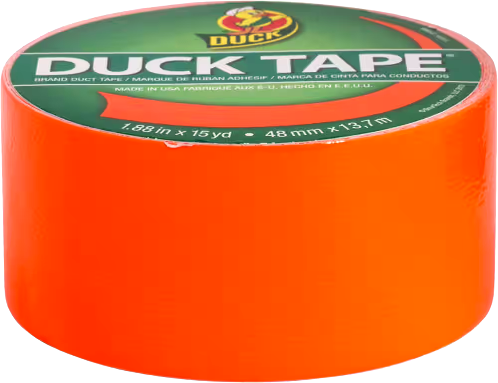 Blaze Duck Tape, Blaze Orange, 1.88-in x 20-yds.