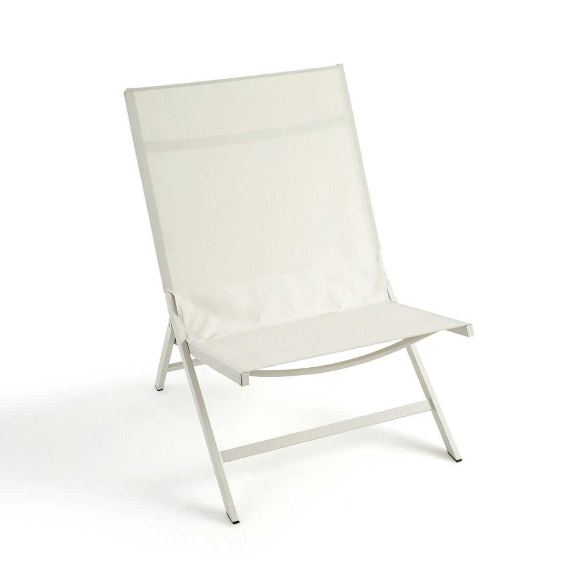 Chaise basse de jardin aluminium, Dola