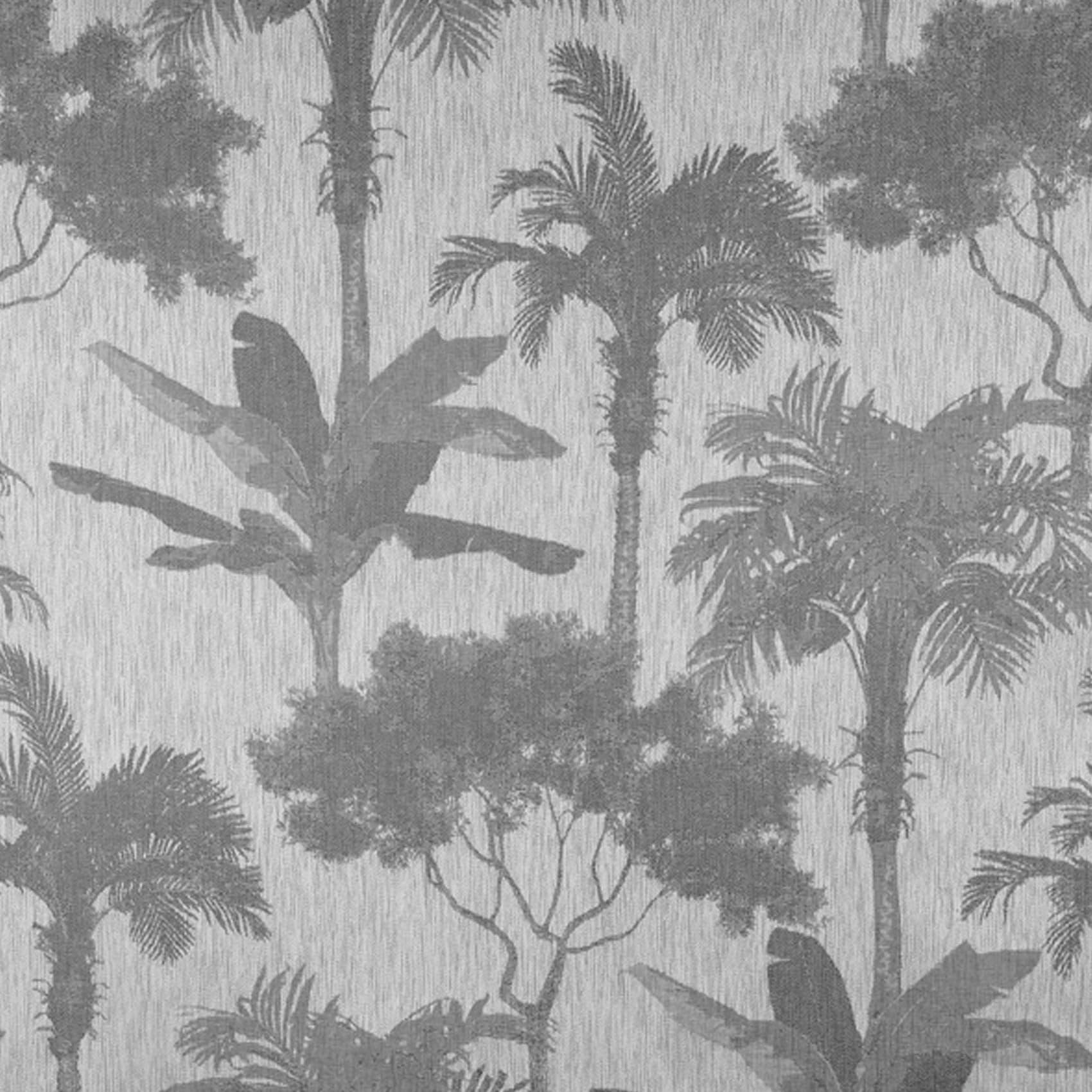 - Rideau d'ameublement tropical coton noir 140x260 cm