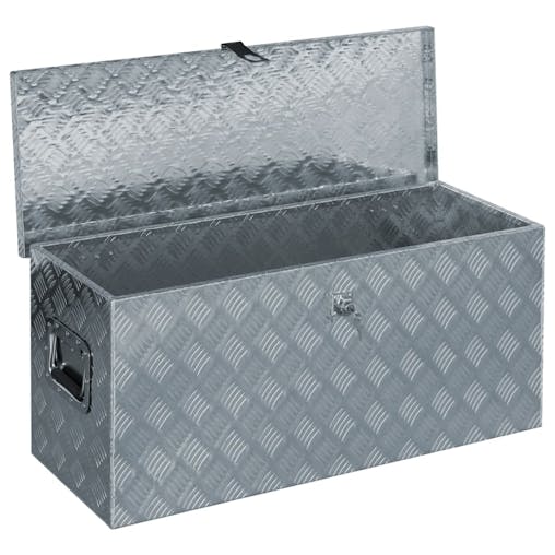 NNEVL Aluminium Box 90.5x35x40 cm Silver