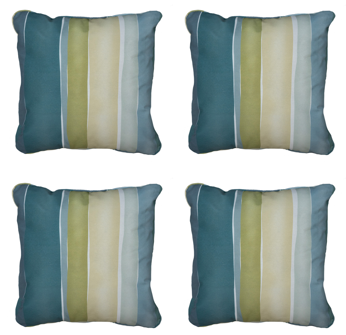 Madison sierkussen Nox - mulitkleur - 50x50x10cm - set van 4