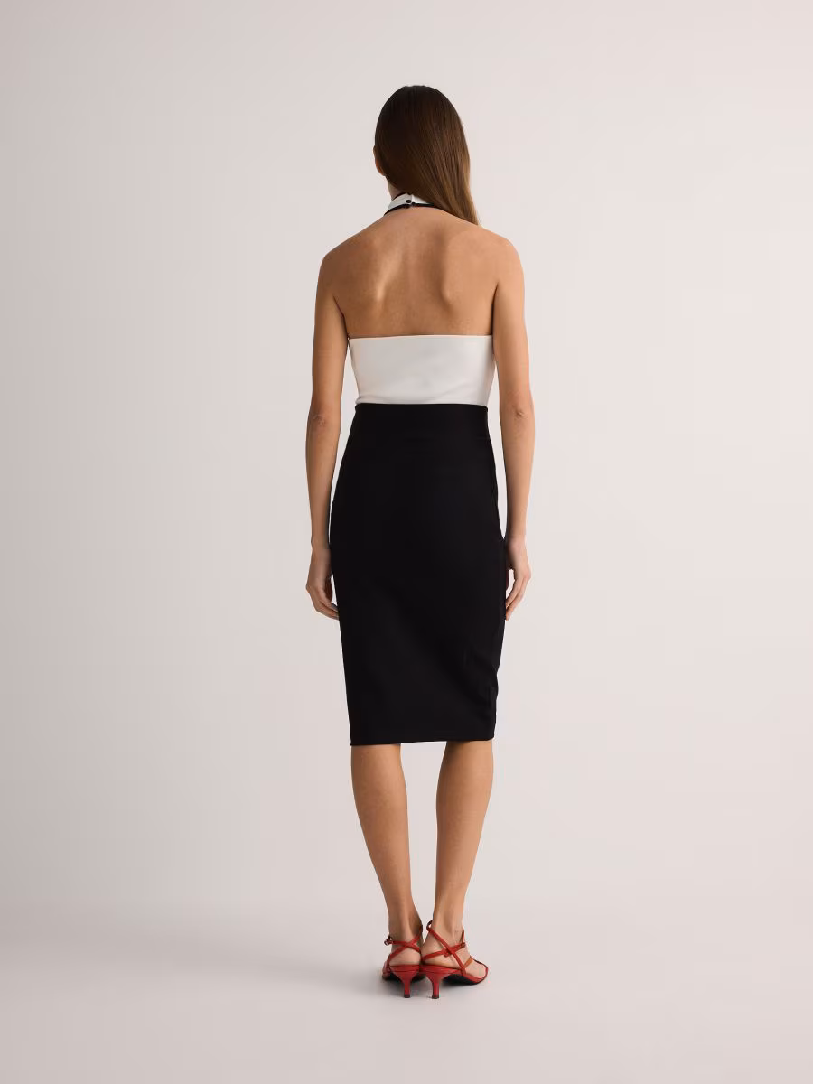 Fitted Midi Skirt
