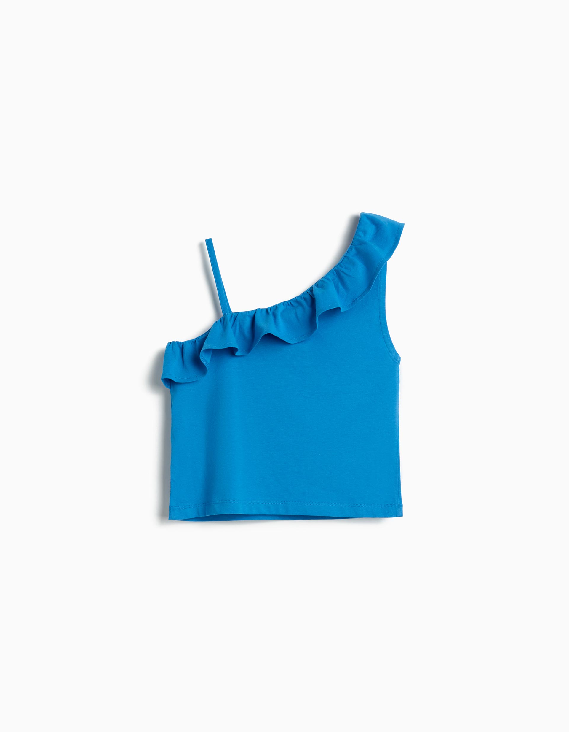 Top Folho, Menina, Azul