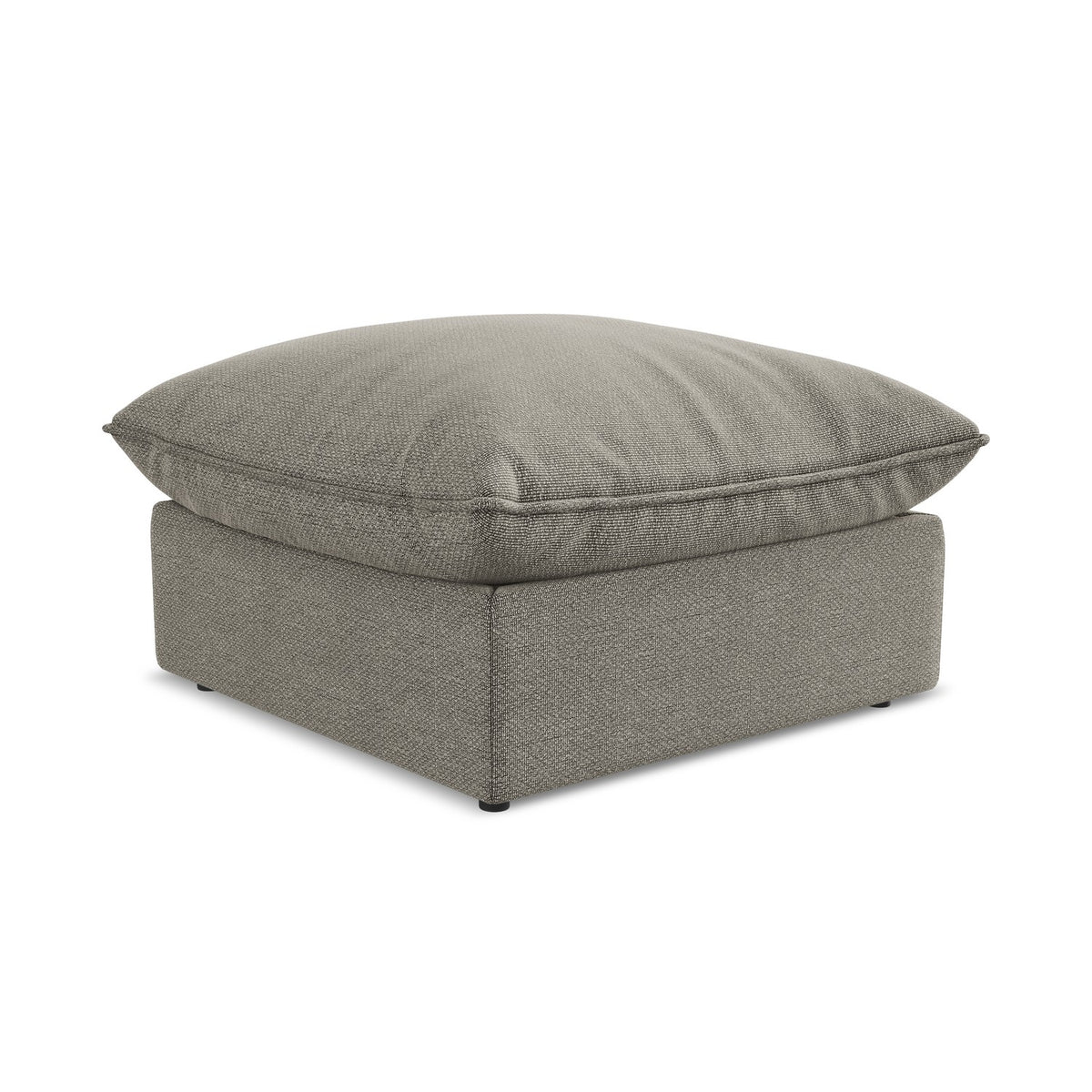 LaMiaSofa Poef Ravenna - bouclé - grijs - 75x75x45