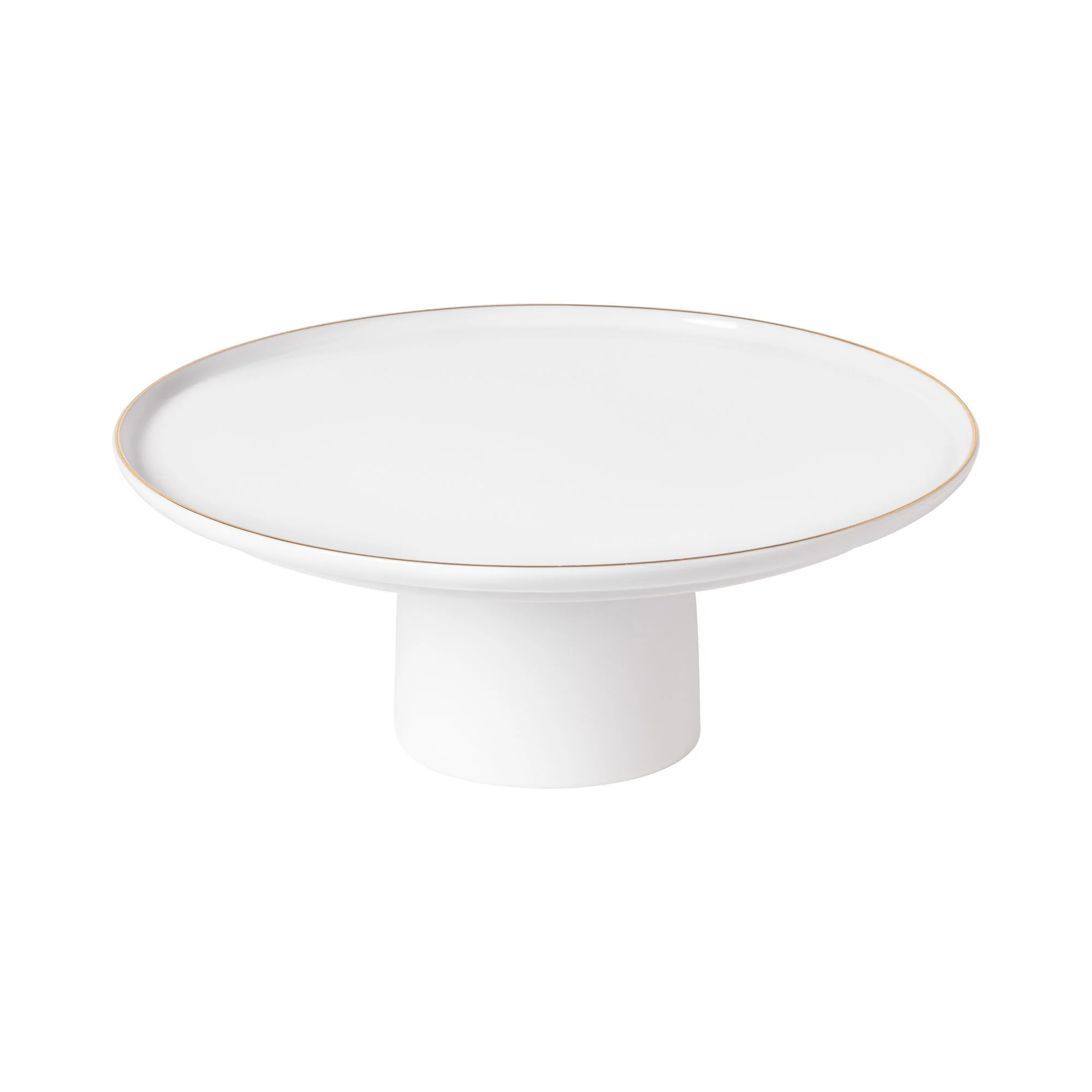 Footed Porcelain Plate Resonance