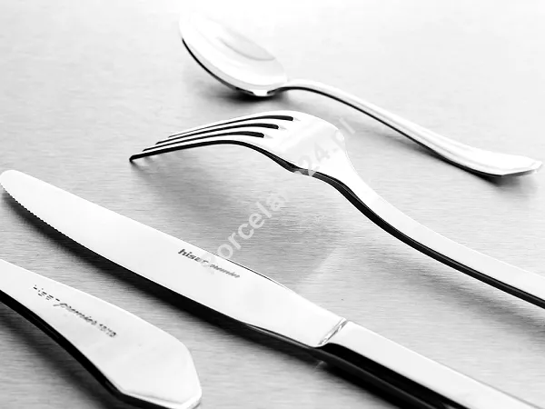 Komplet sztućców 24 cz. na 6 osób Hisar - Riva (4.0/3.0 mm) wysoki połysk